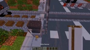 Minecraft - How To Make A Train Crossing Barrier