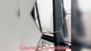 Зеркальная настенная наклейка с Алиэкспресс.Наклейка интерьерная акриловая.12 шт,4 размера,5 цветов