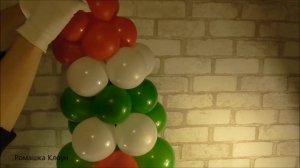 ВЕСЕЛАЯ ЕЛКА из воздушных шаров НОВЫЙ ГОД Balloon Funny Christmas Tree DIY TUTORIAL