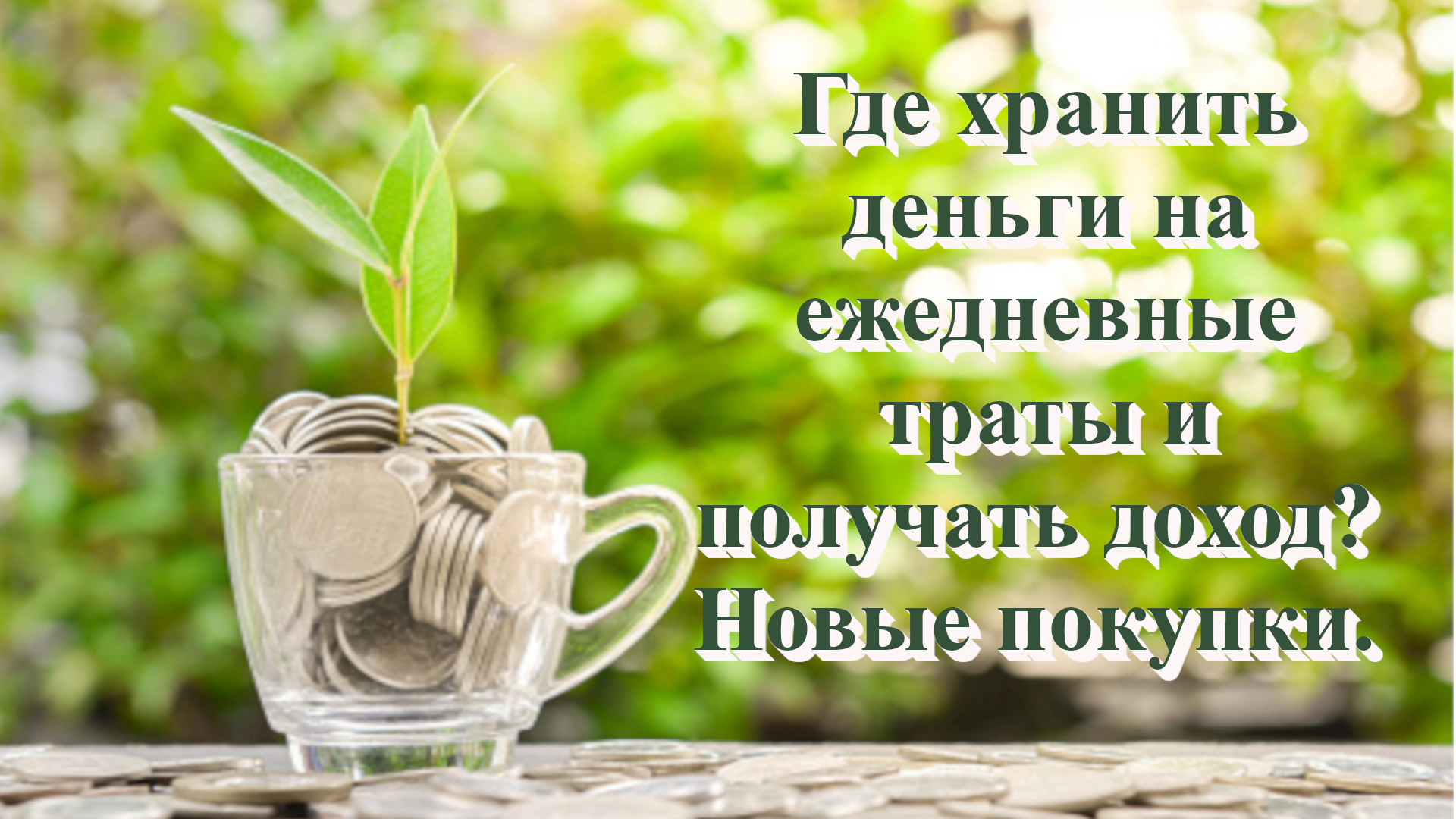 Где хранить деньги на ежедневные траты и получать доход? Новые покупки.