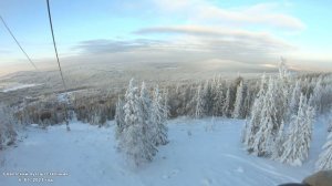Гора Белая, горнолыжный курорт, Нижний Тагил 6. 01. 2021 год(4К)