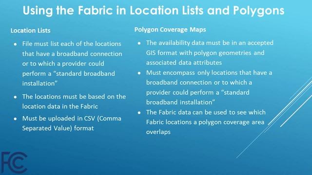 Broadband Serviceable Location Fabric: An Overview for Fixed Availability Data Filers смотреть онлайн
