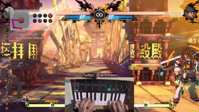 【GGST】 Playing Happy Chaos on Keyboard (♪Steady Aim Type Beat)