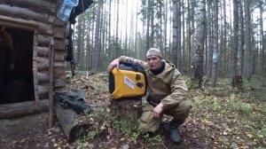 Добыл медведя. Нашел ловушку прадедов на крупного зверя. В избу таежную на горбу притащил генератор