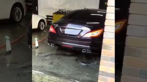 Mersedes cls63 AMG выхлоп