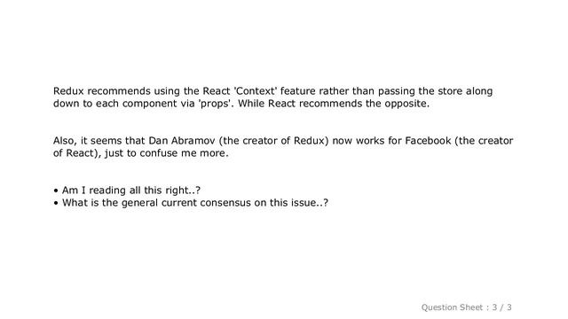 JavaScript : React with Redux? What about the 'context' issue? смотреть онлайн