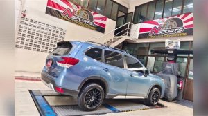 Subaru Forester จัดล้อ Weds Navia05 18x8+42 พร้อมติดตั้งยางเดิม ใส่ถ่วงติดตั้งอย่างดี ที่ Nsports