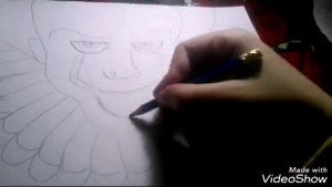 Как нарисовать клоуна из фильма "Оно"/  Рисуем Пенивайза.