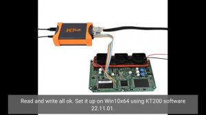 KT200 Read Mercedes MG1CP002 ECU on Bench