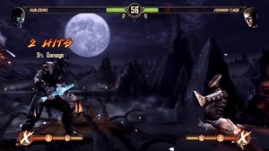 Mortal Kombat 9 Gameplay - Subzero vs Johnny Cage + Extra's