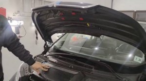 Установка крышки в передний багажник bmw i3