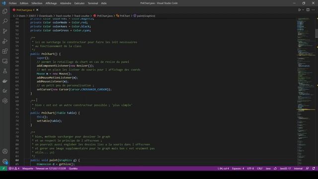 Projet personnel Tracé de courbe code source java смотреть онлайн