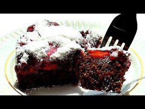 БЕЗ ДУХОВКИ! Шоколадный пирог с вишней в микроволновке за 9 МИНУТ!!!