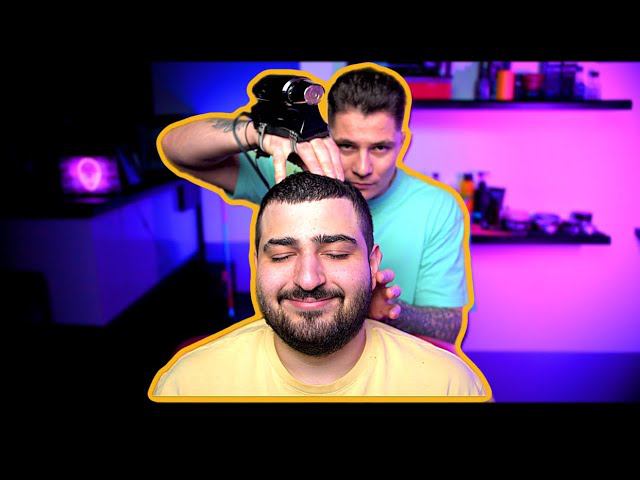 Массаж головы АСМР | скраб для лица | распаривание головы | ASMR head massage смотреть онлайн