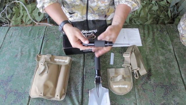 Распаковка лопаты Brandcamp BC-S-II (малая). 4 элемента рукояти. Обзор лопаты Брендкемп. Чудо-лопат смотреть онлайн