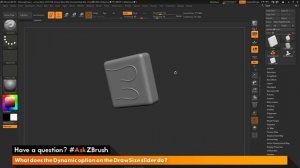 #AskZBrush: “What does the Dynamic option on the Draw Size slider do?”