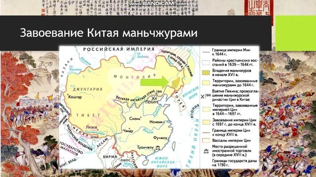 Расскажите о завоевании китая маньчжурами 7 класс