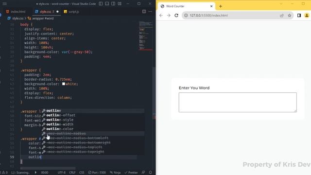 Simple html css & js project for beginner make word counter [4]