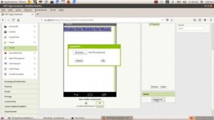 'Music_while_Shaking mobile phone' Creating on MIT App Invertor.