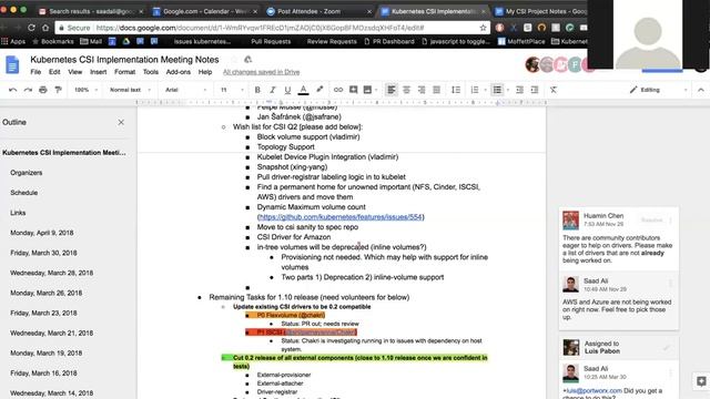 Kubernetes SIG Storage - CSI Implementation Workgroup 20180409 смотреть онлайн