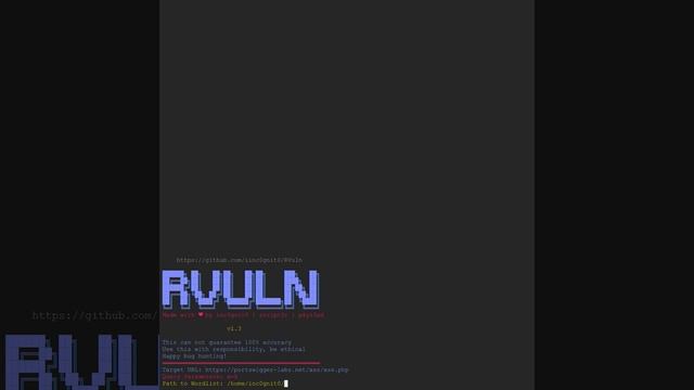 RVuln:-- Automated Web Vulnerability Scanner