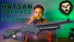 ОБЗОР Пневматическая винтовка Hatsan Barrage 5.5 мм (пластик, полуавтомат)