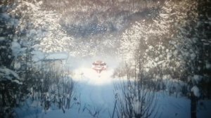 япония 🇯🇵 снег ❄ снегоуборочный поезд в деревне