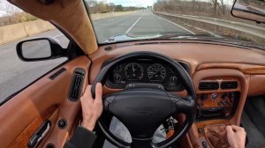 2003 Aston Martin DB7 Vantage - The Depreciated Manual V12 You Need to Drive (POV Binaural Audio)