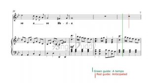 Ave Maria / Karaoke piano / Caccini (Att) -Vladimir Vavilov / High voice