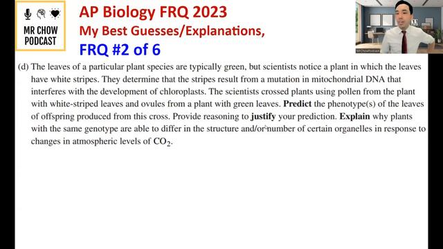 2023 AP Biology FRQ Exam – Full Explanations by AP Teacher
