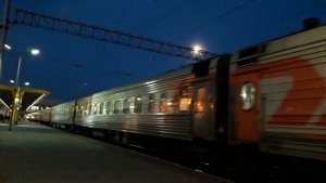 Отправление пассажирского поезда номер 359 Адлер-Калининград со станции Минск-пассажирский