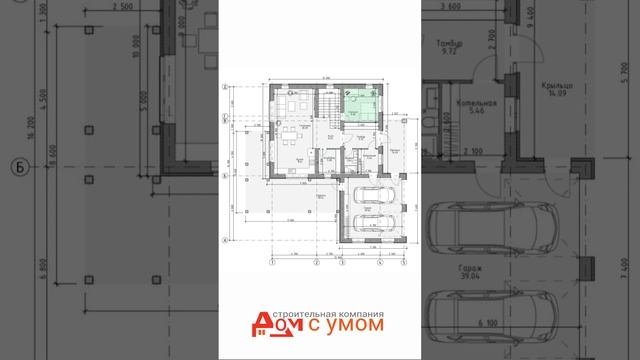 Проект "Адениум": современный дом с мансардой, террасой и гаражом