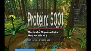 6k protein. || Ant Life v2 ||