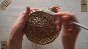 Мастер-класс по созданию салфетки и круглого ковра из джута