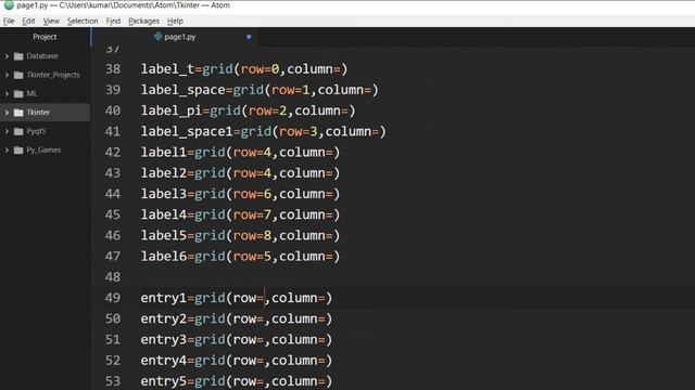 Python GUI Development using Tkinter-2- (Adding content in Tab 1)