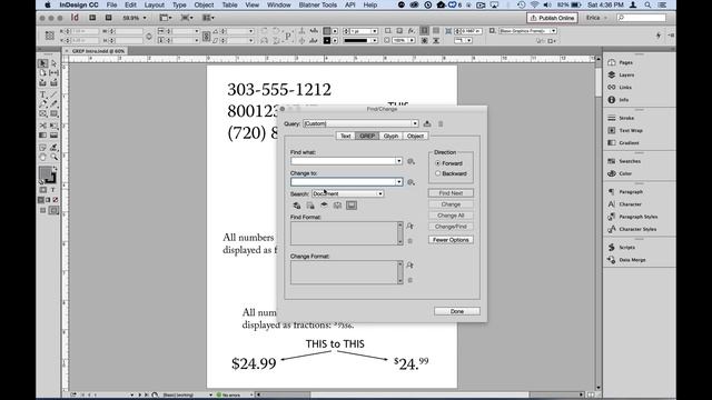 An Introduction to GREP in InDesign смотреть онлайн