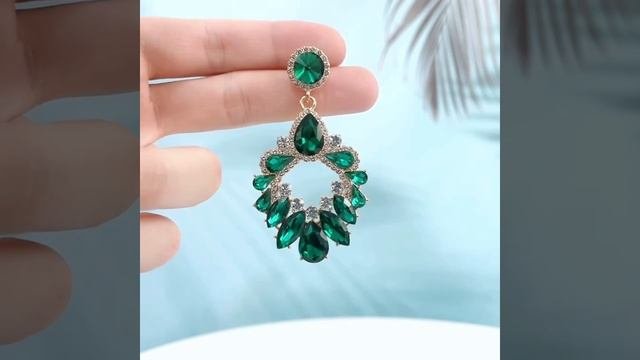 Серьги стразы
