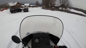 Первый опыт вождения снегохода YAMAHA Viking 540III