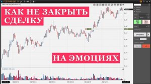 Среднесрочная торговля. Как не закрыть позицию на эмоциях