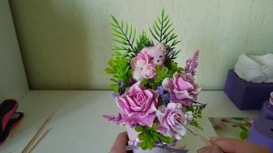 Бюджетный букет из мыла. Мыловарение. soap. мыльные розы