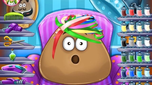 Pou Real Haircuts (Поу реальные прически) - прохождение игры
