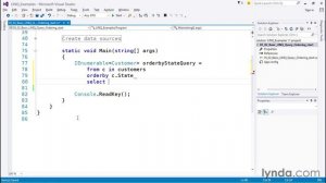 015 Rearrange data with the orderby operator