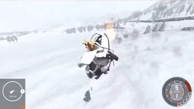 Ветер смерти! боковой ветер 800 км/ч - BeamNG.drive Max Deep смотреть онлайн