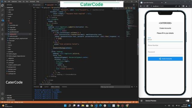 How to create signup and login flutter app with Rest API смотреть онлайн