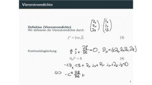 ART Lektion 2.1 - Übersicht über die kovariante Formulierung der Elektrodynamik - Maxwellgleichunge