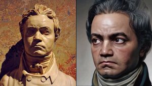 Оживший портрет, Людвиг Ван Бетховен          #нейросеть  #animatedportraits