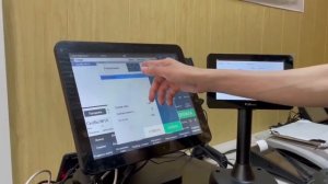 Оплата по QR-коду с помощью дисплея покупателя "POScenter L716"