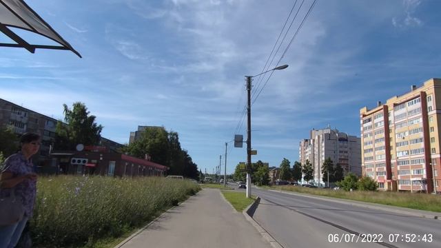Ползунова улица в Йошкар-Ола в июле 2022