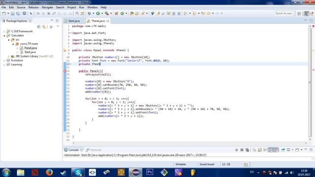 Калькулятор на Java. #1. GUI смотреть онлайн