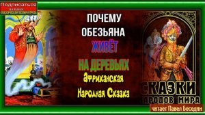 Почему обезьяна живёт на деревьях — Африканская Народная Сказка — читает Павел Беседин